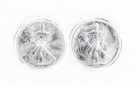 Coin (2) American Silver Eagles 1996 & 1994 BU