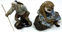 Pair of Chinese Mudmen Figurines - Set 6