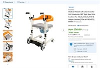 N1607  Artudatech Lift Chair Transfer Wheelchair
