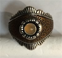 Sterling Silver And Copper Ring With Stone