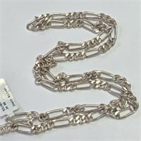 $380 Silver 34.65G 24"  Necklace