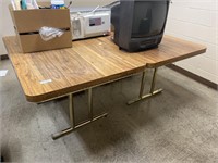 2 - 53 x 35.5 lunchroom tables. Box lights and