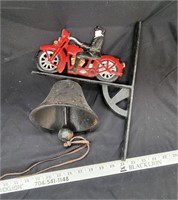 Cast Iron Motorcycle Bell