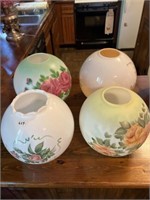 4 Lamp Globes