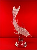 Art Glass Dolphin Figurine