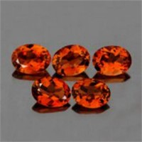 Natural Champagne Imperial Topaz 5 Pcs  {Flawless-