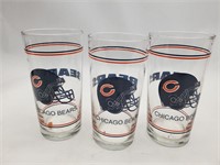 Chicago Bears Pint Glasses (3) Local Only