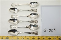 Set of 6 Silver Teaspoons - Edinburgh 1840