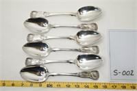 Set of 6 George III Silver Soup Spoons - Edinburgh