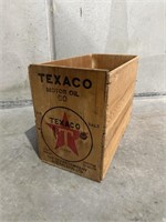 Clean Texaco Motor Oil Wooden Box