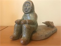 1940"s Inuit Carving  6" T