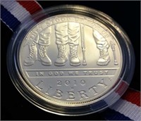 2010 American Veteran's Silver Dollar