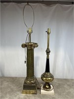 Set of 2 vintage table lamps