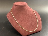 14kt Gold chain 20" long weighs 5.6 grams