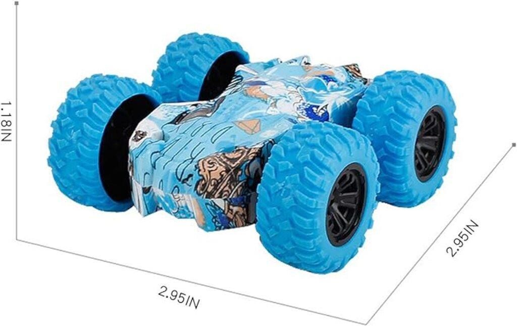 4 PCS Multicolor Double Sided Friction Powered Car