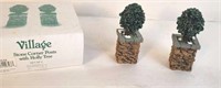 Department 56 "Stone Corner Posts with Holly Tree"