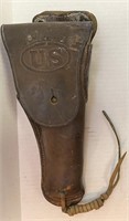 US Q 124 WESTERN AMBROWN LEATHER GUN HOLSTER