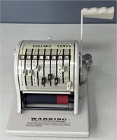 Vintage Paymaster Mechanical Check Writer