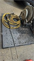 Hot water pressure wand with hose and reel