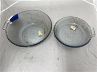 2 Pyrex Glass Bowls