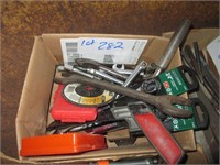 box of misc tools