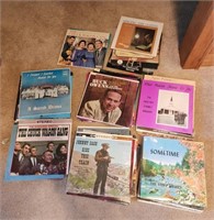 Large lot of gospel albums, chuck wagon gang,