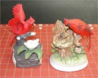 Pair of Ceramic Cardinal Statues