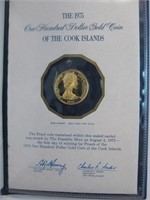 1975 $100 Gold Proof Coin Of The Cook Islnds