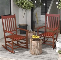 $199 Outsunny 2 pack outdoor rocking chairs wine