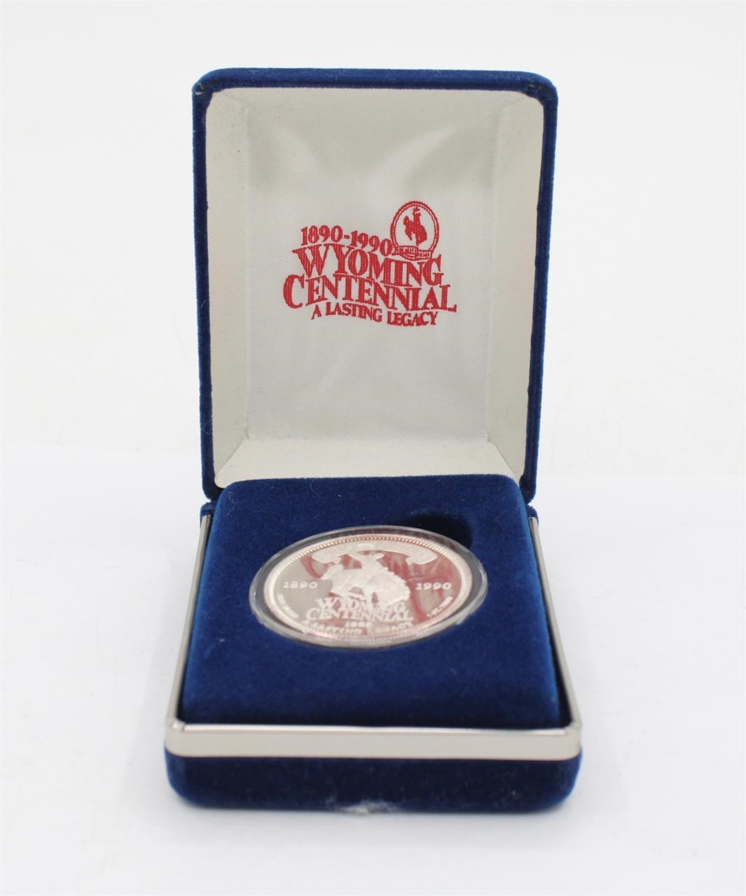 Rare 1 OZ Silver Wyoming Centennial Medallion
