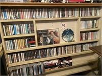LARGE LOT OF CASSETTES, CDS, MOVIES