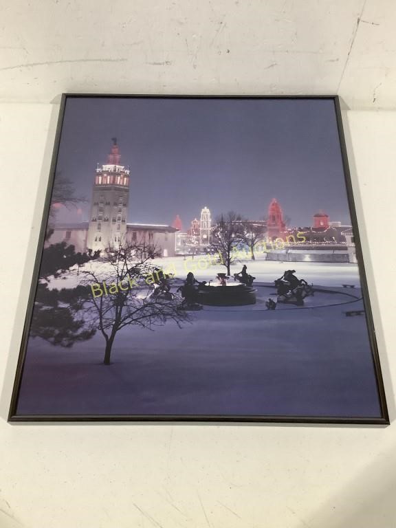 Kansas City Country Club Plaza Framed Photo