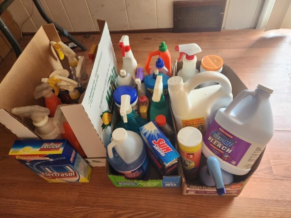 Large cleaning supply lot
