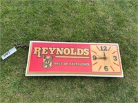 Reynolds Tires of Excellence Lighted Clock
