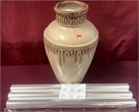 Hall Vase With 2-1/2 Rolls Of Clearphane- 2