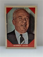 1960 Fleer #73 Warren Giles