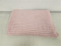 Vtg Pink Handmade Bedspread