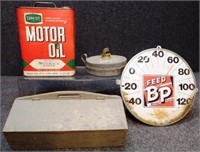 Oil Can, Feed Thermometer, Tool Box & More