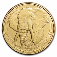 2023 South Africa 1 Oz Gold Big Five Elephant Bu