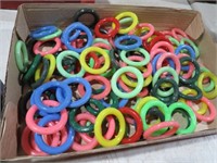 COLLECTION OF RING TOSS GAME RINGS