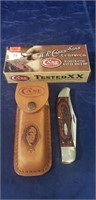 (1) Case xx Knife w/ Leather Case/Sheath (New In