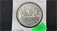 1960 Silver Canada Dollar better grade