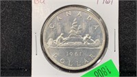 1961 Silver Canada Dollar