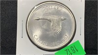 1967 Silver Canada Dollar better grade