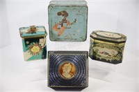 Vintage Collectible Metal Containers
