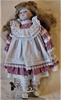 Smile Group Corp Blonde Doll Ruffled Dress 14"