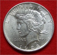 1923 D Peace Silver Dollar