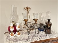 Oil Lamps, Wall Sconce, Candle Holders, Nipper