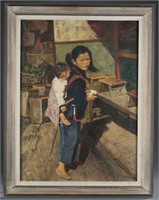 Sawyers, Painting of Chinese girl with baby