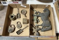 2 Flats of Metal Collectibles